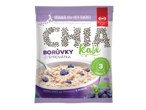 Kaszka Owsiana z Borówką i Chia  (65g) – Kremowa rozkosz w jagodowym kolorze!